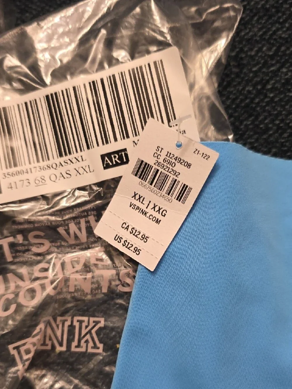 PINK Victorias Secret light blue